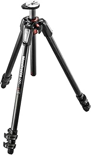 Trépied manfrotto en fibre de carbone avec support horizontal à 3 sections mt055cxpro3