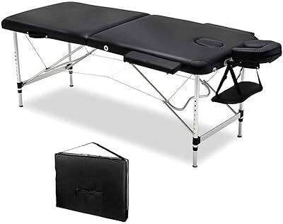 Canapé de table de massage corporel portable pour thérapie spa, lit et pieds