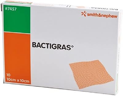 Sauce smith & nephew bactigrass chlorhexidine 10x10cm - (paquet de 10)