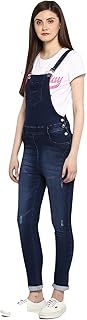 Jean stretch bleu pour femme (t-shirt non inclus)