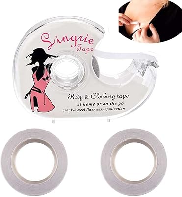 Ruban adhésif double face, élégant ruban de lingerie transparent pour le corps