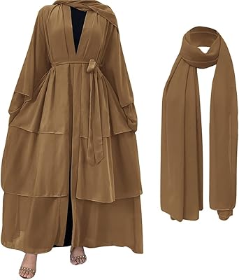 Abaya pour femmes musulmanes, robe longue ample de couleur unie de dubaï, cardigan