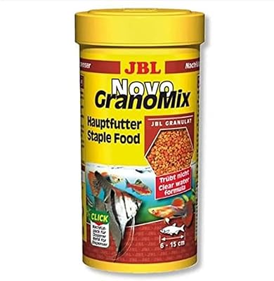Jbl novograno mix rechargeable 250 ml, aliment principal pour poissons d'aquarium de taille