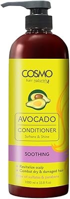 Après-shampooing naturel à l'avocat de como hair naturals 1000 ml pour adoucir