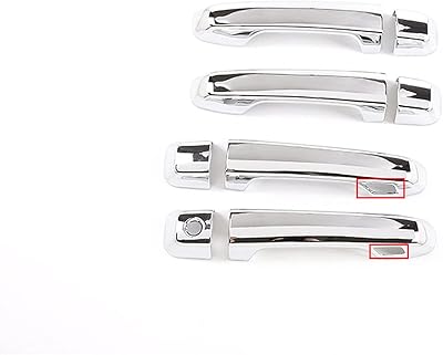 Pour toyota land cruiser prado fj150 150 2018, garniture de poignée de porte