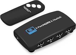 Port hdmi 2.1 8k pour switch, sortie hdmi 3 en 1 pour switch 8k @ 60hz 4k @120hz, bouton de support et commutateur à distance, haute vitesse 48gbps, compatible avec xbox, ps5/4 et autres appareils. Diaytar Sénégal : La marketplace qui pense à votre porte-monnaie