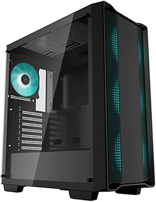 Boîtier d'ordinateur/armoire de jeu deepcool cc560 mi-tour - noir | supports - mini