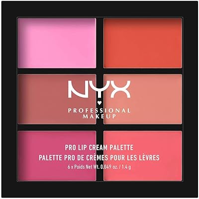 Palette de crème pour les lèvres nyx pro professional makeup, rose, 9 g