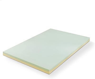 Surmatelas en mousse à mémoire de forme zinus, vert t, très grand lit