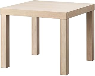Table basse en bois ikea rubik (effet chêne teinté blanc)