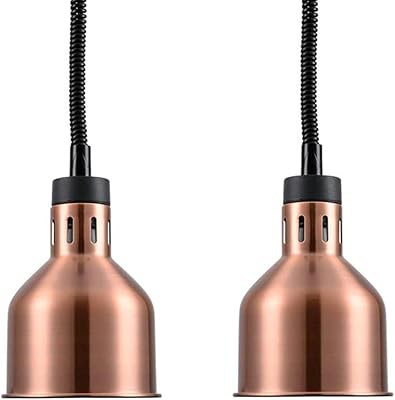 Lampe chauffe-aliments commerciale lampe rétractable 280 w lustre télescopique en métal rétro industriel