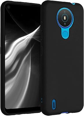 Coque de protection nokia 1.4 coque noire fine pour arrière flexible en silicone