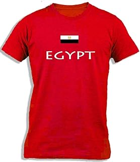 T-shirt en coton avec imprimé drapeau égyptien pour enfants d'icapron