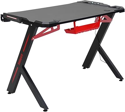 Table de jeu exécutive avec lumières led mh-gt124, meilleur bureau de jeu