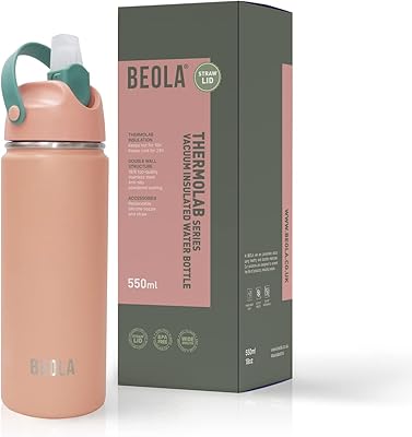 Bouteille d'eau biola pour enfants et adultes 550 ml en acier inoxydable 18/8