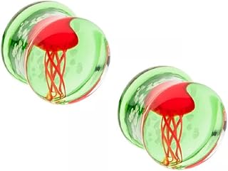 Premier verre vert de perced avec bouchons de méduses flottants rouges à double lueur, vendu par paire. Diaytar Sénégal : Des produits pour toute la famille à prix cassés