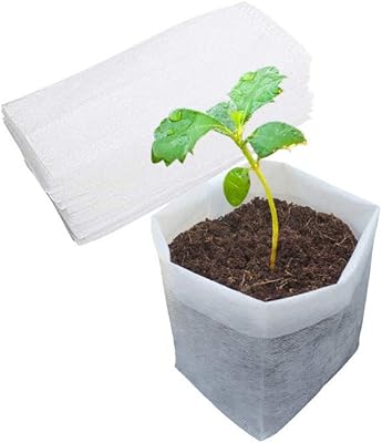 Belette 50pcs sacs de pépinière de plantes non tissés, pots de semis pour légumes, fleurs, semis primaires et croissance des plantes (11,6" x 11,2"). Consommez mieux avec Diaytar, votre marketplace discount