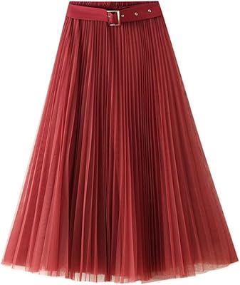 Jupe plissée pour femmes, taille haute élastique, ligne a, longueur mi-longue, jupe en maille pour printemps et été, ceinture. Diaytar Sénégal : Le plaisir d'acheter sans se priver