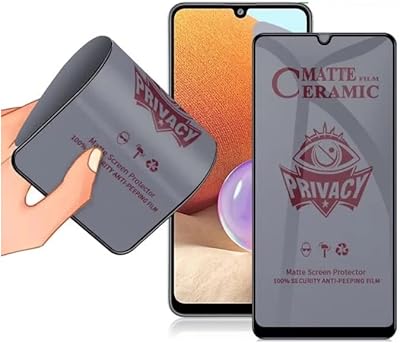 Protecteur d'écran de confidentialité pour samsung galaxy a34, film souple mat en céramique