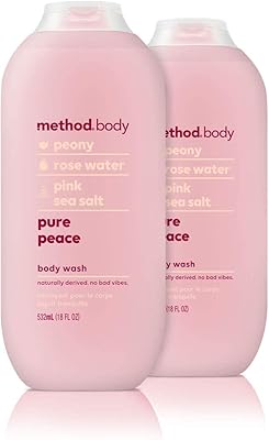 Nettoyant pour le corps method pure peace 18 oz, paquet de 2, l'emballage
