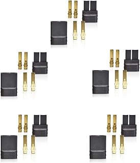 5 paires (10 pièces) de fiches de batterie esc sans balais traxxas/trx lipo/ni-mh