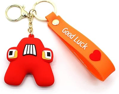 Porte-clés pendentif alphabet lore, accessoires pour clés, sacs de voiture, sac à dos