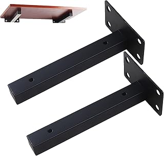 2 supports d'angle robustes en acier inoxydable, étagères murales en métal, étagères industrielles