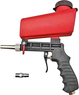 Pistolet de sablage par gravité portatif 90psi, pistolet de pulvérisation pneumatique en aluminium