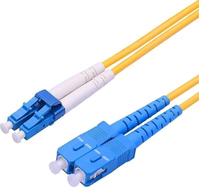 Câble de raccordement à fibre optique double mode 9/125 decurve® (lc-sc, 15 m)