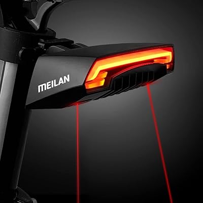 Feu arrière de vélo intelligent milan x5, clignotants sans fil, feu stop automatique