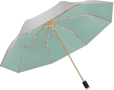 Parapluie de voyage réfléchissant double couche upf 50+ 8 nervures renforcées