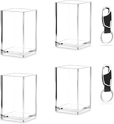 Support de bureau en acrylique, organiseur de bureau en acrylique, accessoires de bureau, porte-stylo en acrylique et porte-pinceaux de maquillage (1 paquet). Diaytar : Votre partenaire e-commerce au quotidien
