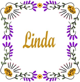 Cahier linda : journal ligné avec nom personnalisé, carnet de notes pour femmes