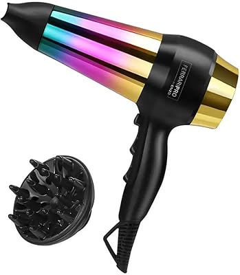 Sèche-cheveux enzo titanium tourmaline avec cheveux naturellement lisses, brillants et sans frisottis