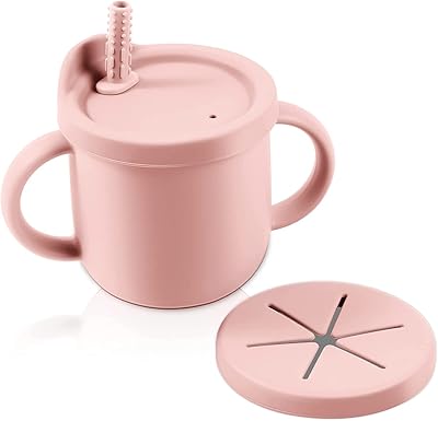 Castowave baby gobelets en silicone pour tout-petits et récipient à collation 2 en