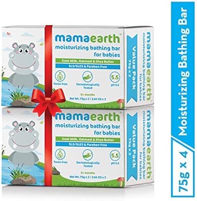 Barre de bain pour bébé mama earth pour un doux et des soins