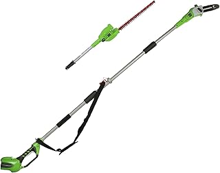 Scie verticale sans fil greenworks 40 v 8,5" avec accessoire de coupe d'arbustes