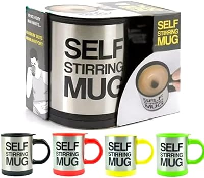 Tasse auto-remuante ecv - tasse de mélange automatique réutilisable avec couvercle de voyage