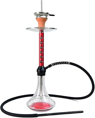 Ensemble de narguilé de luxe en verre et aluminium, ensemble de narguilé durable
