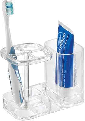 Porte-brosse à dents idesign med plus, centre dentaire en plastique avec porte-brosse à