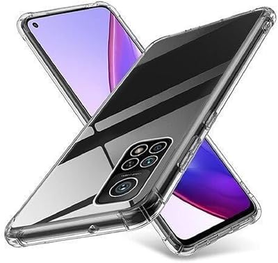 Coque arrière transparente anti-choc en silicone souple et flexible avec coins renforcés absorbant