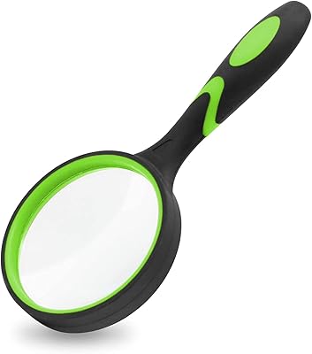 Lunettes de lecture portables incassables avec loupe 10x lentille en verre