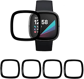 Protecteur d'écran 4 pièces compatible avec fitbit sense/versa 3, housse de protection d'écran entièrement résistante aux rayures pour montre intelligente. Diaytar : Votre source de bonnes affaires en ligne