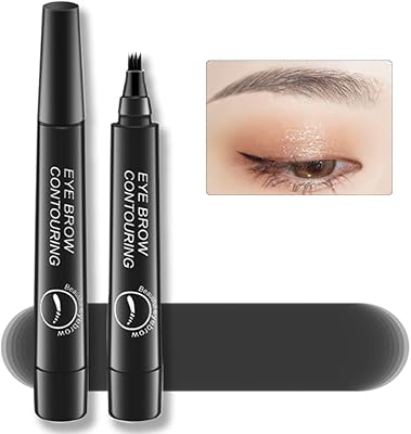 Crayon à sourcils de précision imperméable, imperméable, tenue 24 heures, anti-taches, aspect naturel