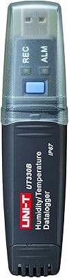 Enregistreur de données de température et d'humidité usb uni-t ut330b, haute précision, étanche