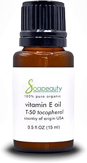 Huile de tocophérol anti-âge en verre naturel pur t-50, vitamine e, bouteille