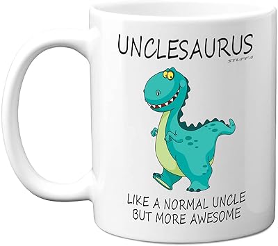 Tasse unclesaurus - cadeaux de fête des pères, anniversaire d'oncle, cadeaux de dinosaure