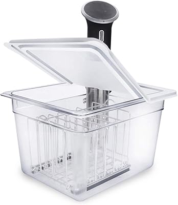 Récipient sous vide evray de 12 litres avec couvercle à charnière pliable