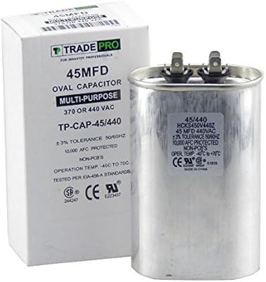 Condensateur 45 mfd remplacement de qualité industrielle pour climatiseurs centraux pompes