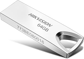 Clé usb 2.0 hikvision m200 64 go, avec boîtier métallique pour le stockage